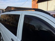 Mercedes Viano 2004-2014 Relingi dachowe czarne ELITE (stopa plastikowa) Krótki Rozstaw Osi (Compact) zdjęcia 11