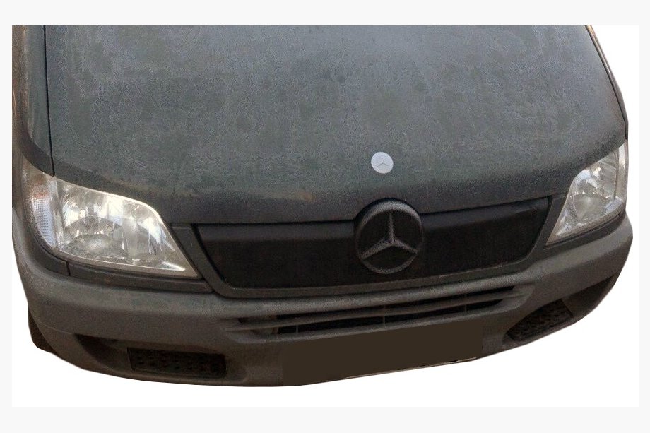 Mercedes Sprinter W901/902/903/904/905 1995–2006 Zimowa osłona na grill 2002-2006, Matowy Zdjęcia 3