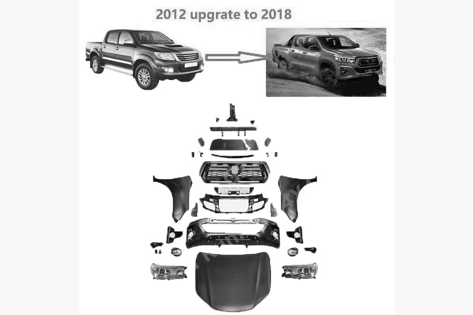 Toyota Hilux 2006-2015 Zestaw Facelifting do 2019 Image