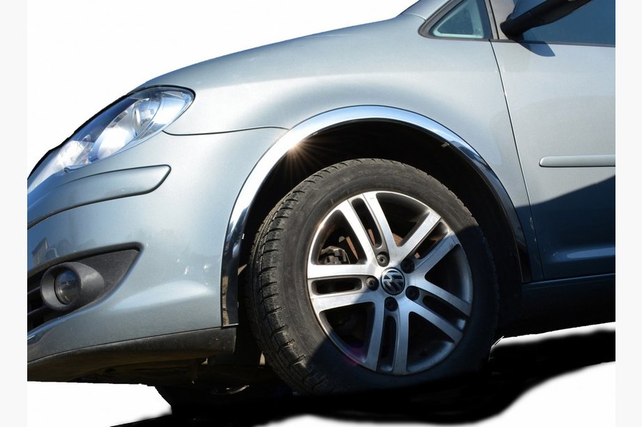 Volkswagen Touran 2003-2010 Nakładki na nadkola (4 szt, stal nierdzewna) Zdjęcia 1