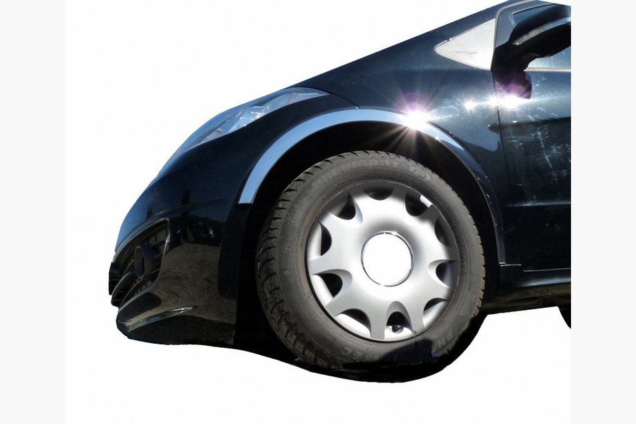 Mercedes A-class W169 2004-2012 Listwy na nadkola ze stali nierdzewnej (4 szt.) Image