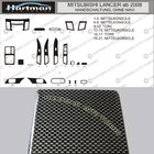 Mitsubishi Lancer X 2008- PROMOCJA! Nakładki na deskę rozdzielczą w stylu karbon zdjęcia 1