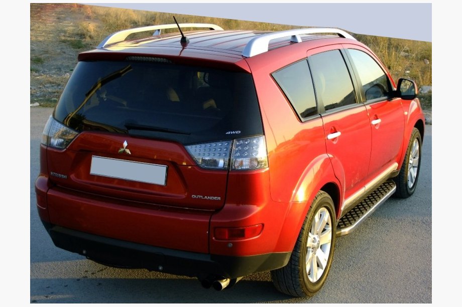 Peugeot 4007 2007-2013 Progi Boczne BlackLine (2 szt, Aluminium) Image