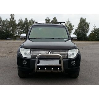 Ornament Przedni QT006 (Stal Nierdzewna) Mitsubishi Pajero Wagon III 1999-2006 zdjęcia 1
