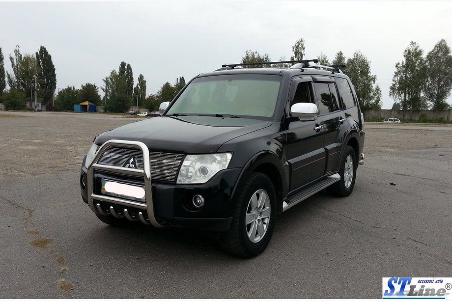 Mitsubishi Pajero Wagon III 1999-2006 Pałąk Przedni QT011 (Stal Nierdzewna) Zdjęcia 2