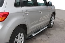 Mitsubishi ASX 2010-2023 Progi Boczne Line (2 szt., Aluminium) zdjęcia 1
