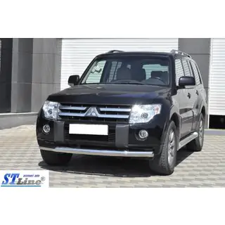 Osłona Przednia ST008 (Stal Nierdzewna) Mitsubishi Pajero Wagon IV 2006-2021 zdjęcia 3