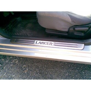 Nakładki progowe OmsaLine (4 szt, stal nierdzewna) Mitsubishi Lancer 9 2004-2008 zdjęcia 2