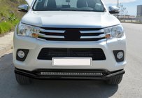 Toyota Hilux 2015- Podwójny przedni pałąk Vegas (2015-2020, czarny, 76mm) zdjęcia 9