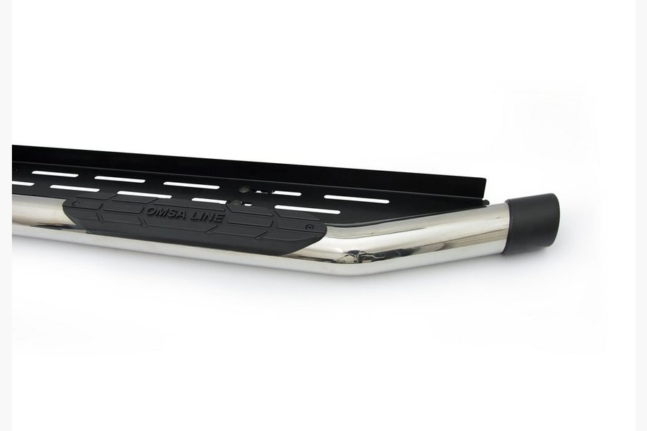Volkswagen Amarok 2010-2022 Progi Boczné Amazon Silver (2 szt., Stal Nierdzewna) 70 mm Zdjęcia 4