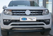 Volkswagen Amarok 2010-2022 Przedni podwójny orurowanie Vegas 2016-2021 (czarny) zdjęcia 2