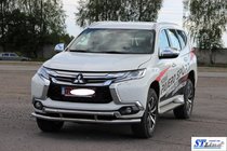 Mitsubishi Pajero Sport 2015- Osłona Przednia ST016 (Stal Nierdzewna) zdjęcia 2