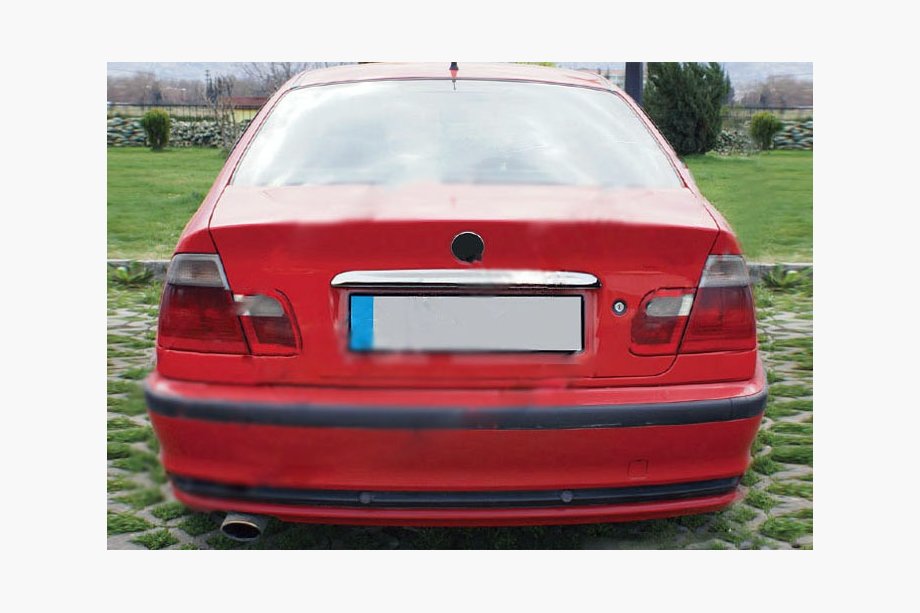 BMW 3 Series E46 1998-2006 Listwa chromowana nad tablicą rejestracyjną OmsaLine - Włoska Stal Nierdzewna Image