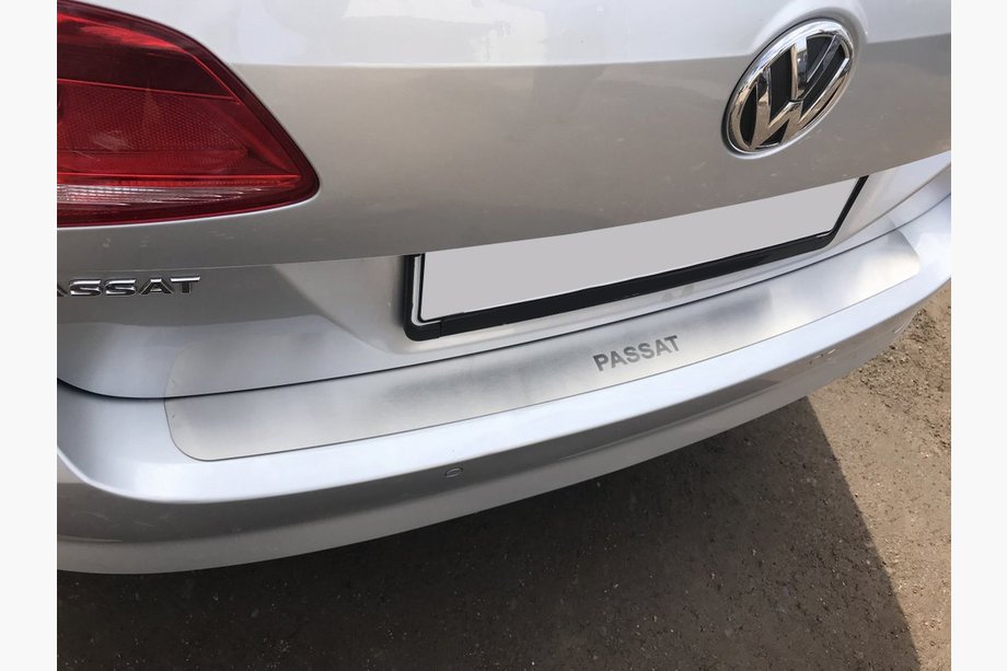 Volkswagen Passat B7 2012-2015 Nakładka na tylny zderzak Nataniko (stal nierdzewna) Image