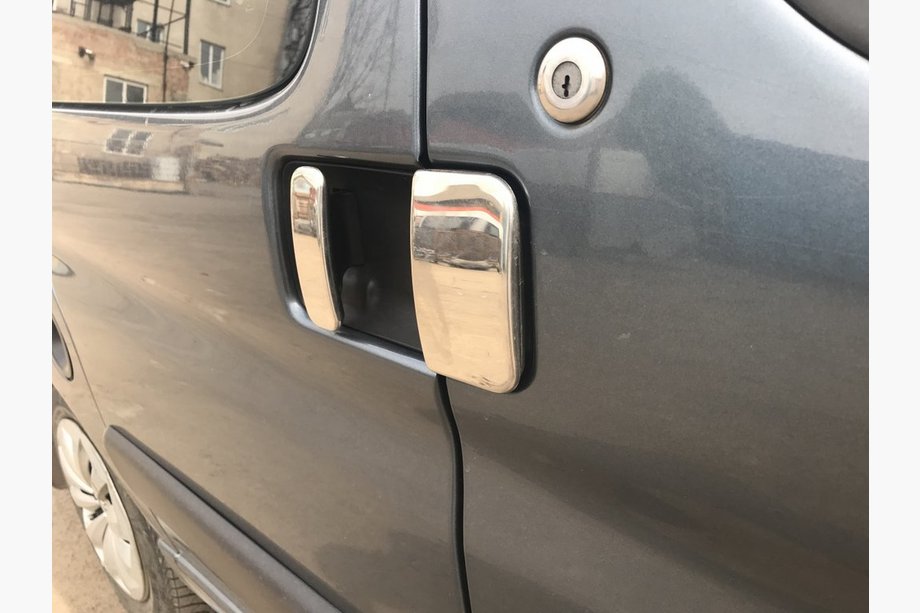 Citroen Berlingo 1996-2008 Nakładki na Klamek Chromowane (Stal Nierdzewna) Zdjęcia 6