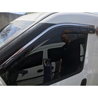Deflektory szyb z listwą chromowaną (4 szt, Niken) zdjęcia 3