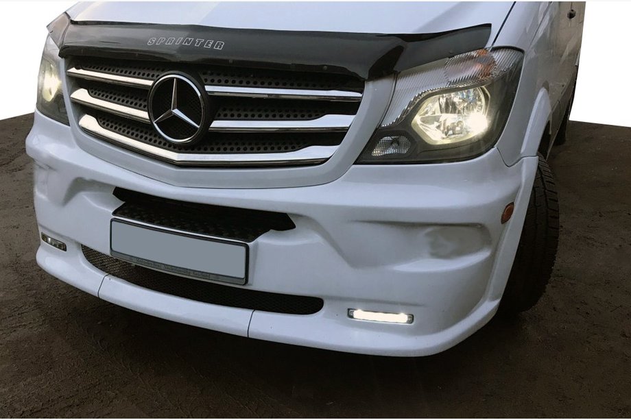 Mercedes Sprinter W906 2006–2018 Nakładka na przedni zderzak LED (Model 2013↗) Zdjęcia 2