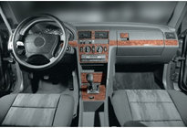 Mercedes W201 (190) 1982-1993 Zestaw wykończeń deski rozdzielczej (11 szt.) Tytan zdjęcia 4