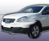 Nissan Qashqai 2007-2010 Przedni podwójny pałąk ST014 (stal nierdzewna) zdjęcia 3