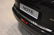 Nissan Note 2004-2012 Nakładka na tylny zderzak z rantem Nataniko (2005-2007, stal nierdzewna) zdjęcia 1