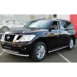 Podwójny przedni pałąk ze stali nierdzewnej Nissan Pathfinder R51 2005-2014