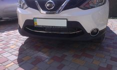 Nissan Qashqai 2014-2021 Nakładka na przedni zderzak stal nierdzewna (2014-2017) OmsaLine - Włoska Stal Nierdzewna zdjęcia 2