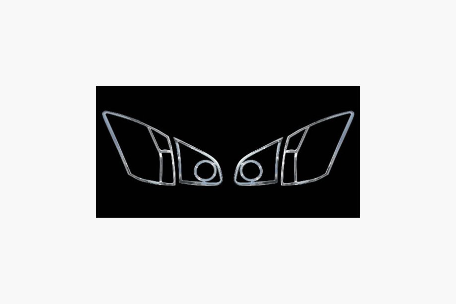 Nissan Qashqai 2007-2010 Chromowane Nakladki na Lampy Tylne (2 szt, plastik) Image