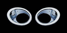 Nissan Qashqai 2007-2010 Chromowane nakładki na światła przeciwmgielne z wgłębieniem (2 szt, plastik) zdjęcia 4