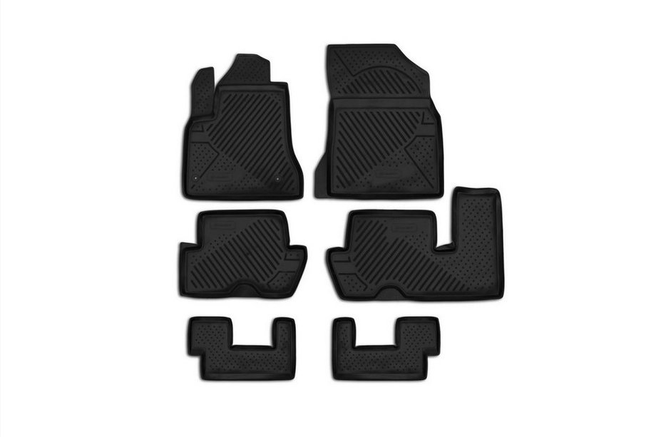 Citroen C-4 Picasso 2006-2013 Gumowe dywaniki do wnętrza (6 szt, Novline) Grand Image
