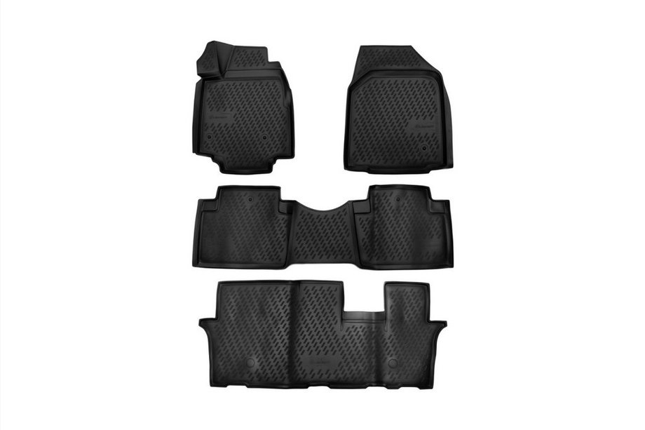 Honda Pilot 2008-2015 Dywaniki gumowe 3D do wnętrza (4 szt, Novline) Zdjęcia 1