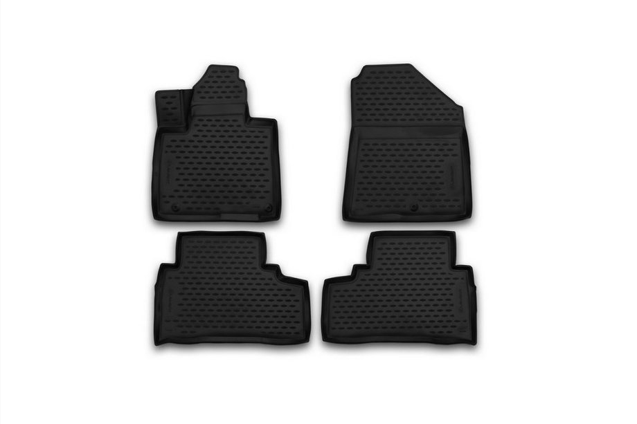 Kia Sorento III UM 2014-2020 Dywaniki gumowe 3D do wnętrza (4 szt, Novline) (Prime) 5/7 miejsc Zdjęcia 1