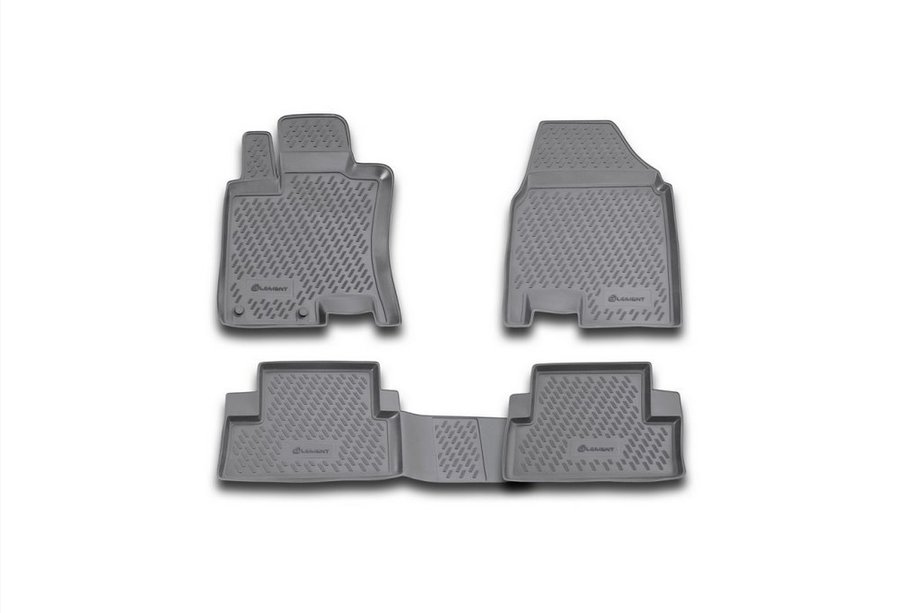 Nissan Qashqai 2010-2014 Gumowe dywaniki do wnętrza (4 szt, Novline) Image