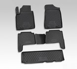 Nissan Patrol Y62 2010-2024 Gumowe dywaniki do wnetrza (5 szt, Novline) zdjęcia 1