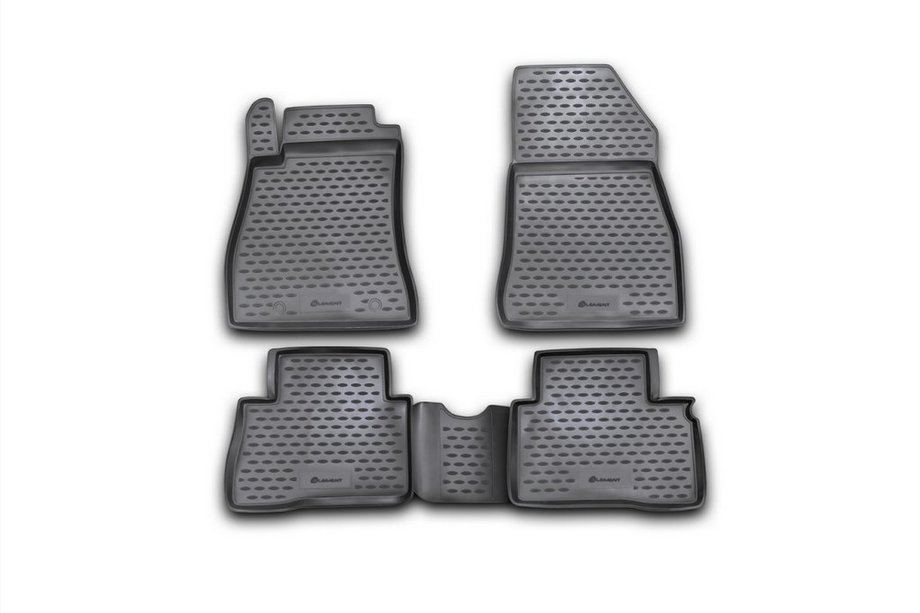 Nissan Juke 2010-2019 Dywaniki gumowe (klips R/N) do wnętrza (4 szt, Novline) Image