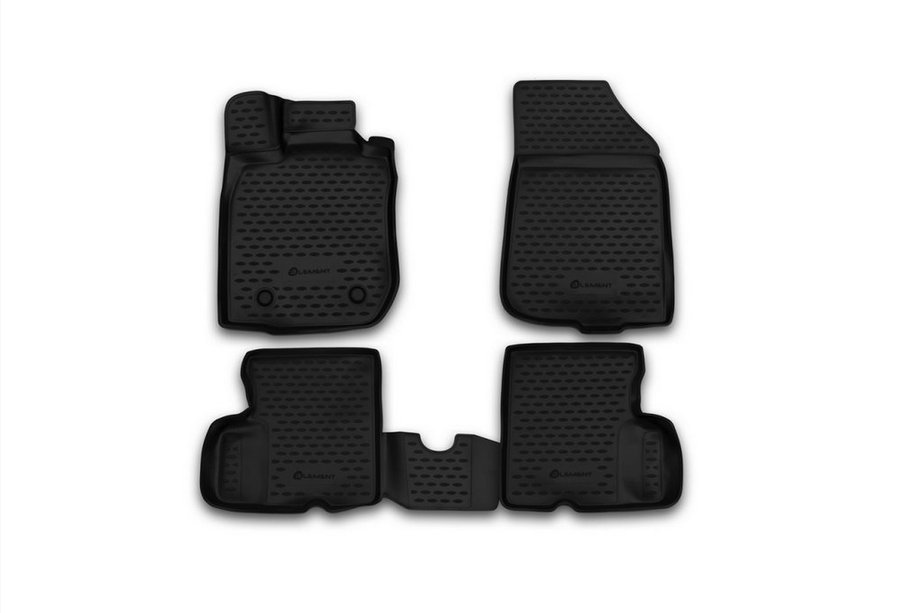 Nissan Terrano 2014- (2014-2016) Dywaniki gumowe 3D do wnętrza (4 szt, Novline) 2WD Zdjęcia 1