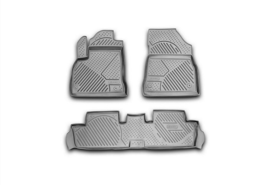 Peugeot 3008 2008-2016 Gumowe dywaniki do wnętrza (3 szt, Novline) Image