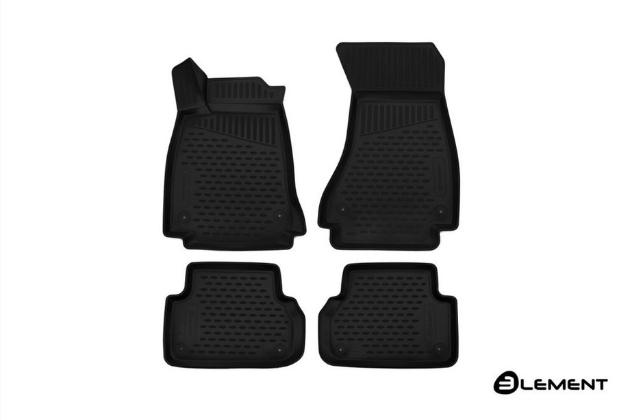 Audi A4 B9 2015-2024 Dywaniki gumowe 3D do wnętrza (4 szt, Novline) SD/Avant/Allroad Image