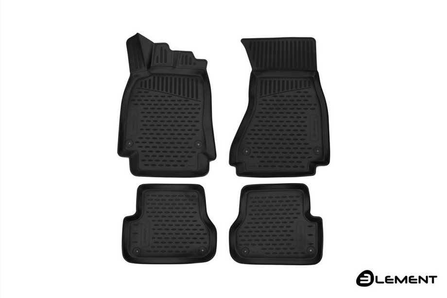 Audi A6 C7 2011-2017 Dywaniki gumowe 3D do wnętrza (4 szt, Novline, Sedan) Image