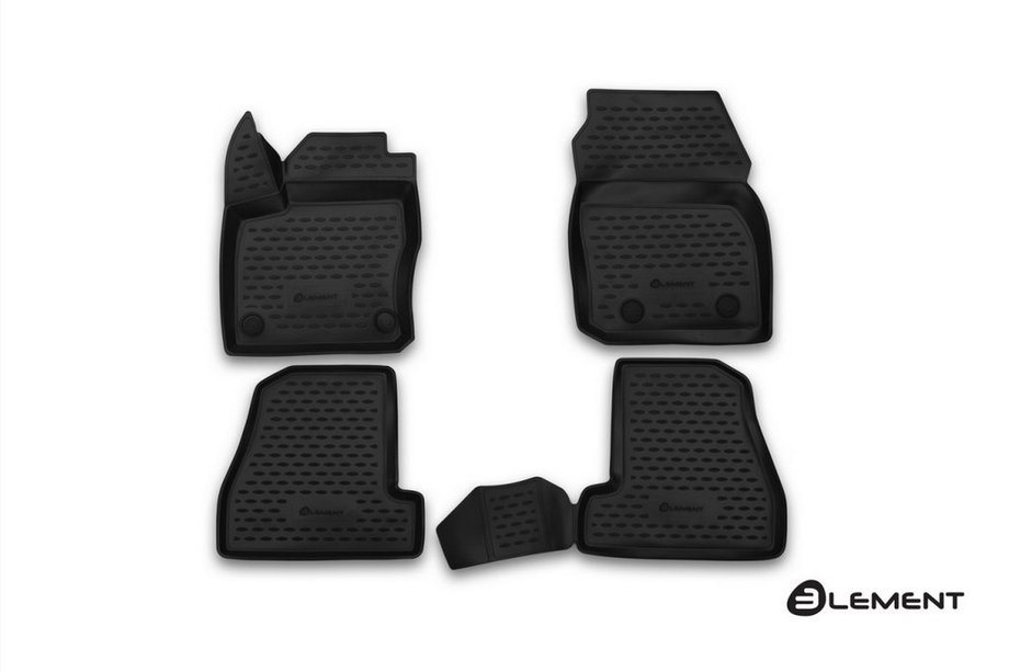 Ford Focus III 2011-2017 (2015↗) Dywaniki gumowe 3D do wnetrza (4 szt, Novline) Image