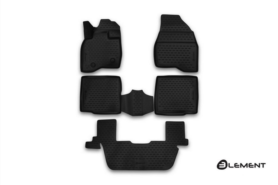 Ford Explorer 2011-2019 Dywaniki gumowe 3D do wnetrza (5 szt, Novline) Wariant 1 Image