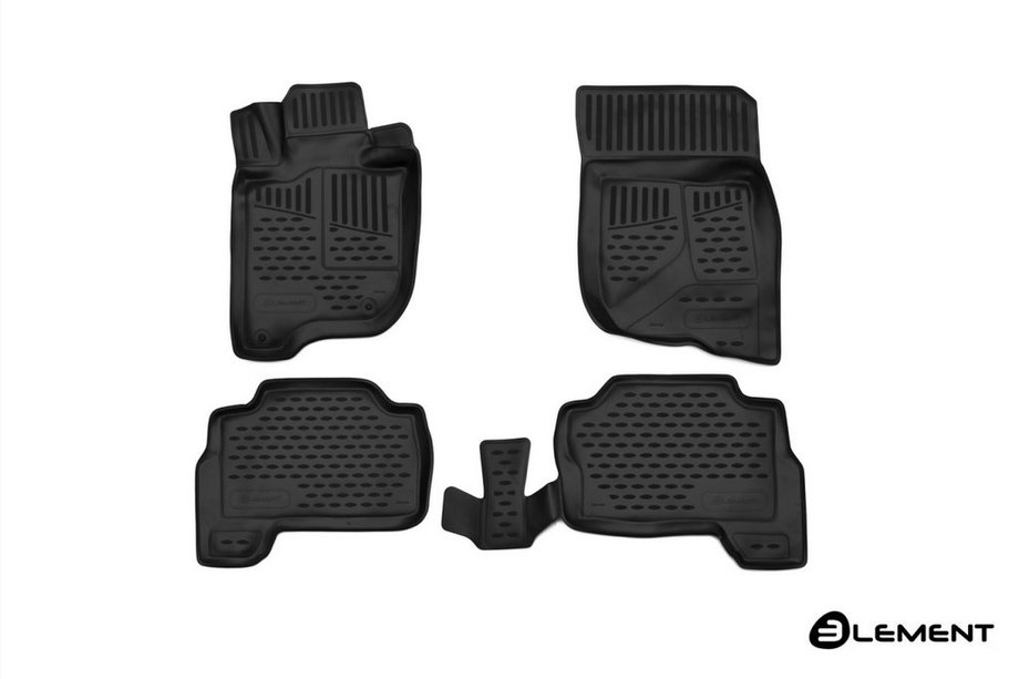 Mitsubishi Pajero Sport 2015- Dywaniki gumowe 3D do wnętrza (4 szt, Novline) Image