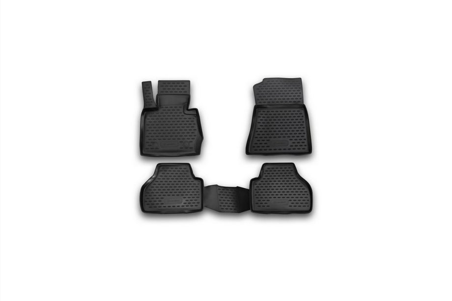 BMW X3 F25 2011-2018 Gumowe dywaniki do wnętrza (4 szt, Novline) Image