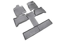 Chevrolet Tahoe 2014-2019 (2007-2015) Gumowe dywaniki do wnętrza (6 szt., Novline, Kapitan) zdjęcia 1