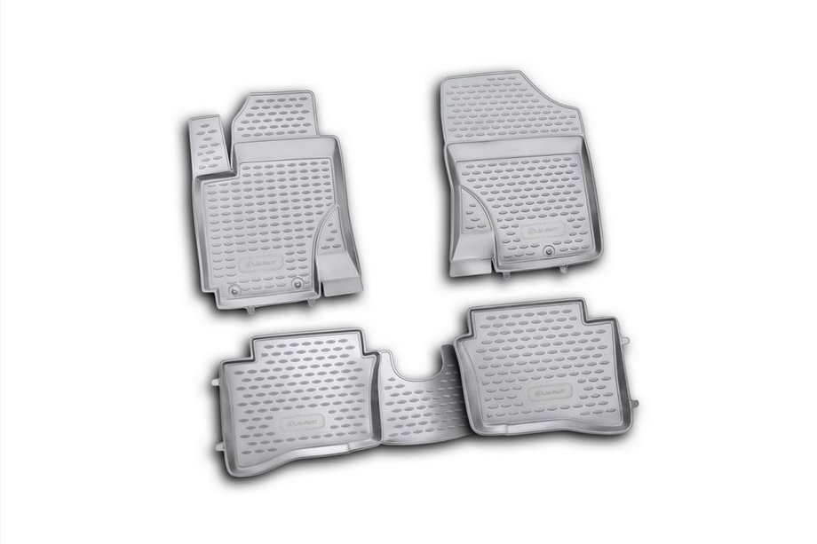 Hyundai I-20 2008-2012 Gumowe dywaniki do wnętrza (4 szt, Novline) Image