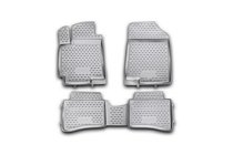 Hyundai Accent 2011-2017 Gumowe dywaniki do wnętrza (4 szt, Novline) HB zdjęcia 1