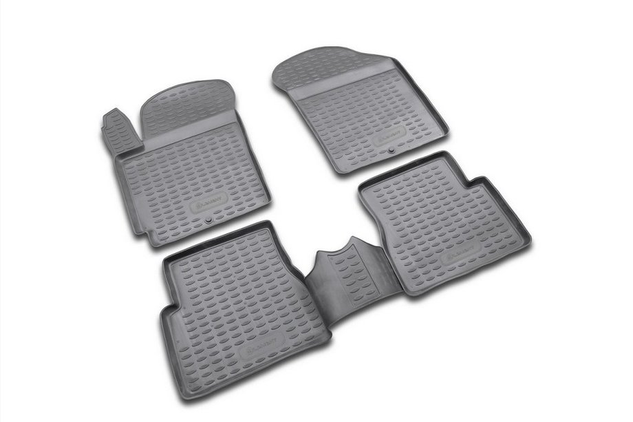 Kia Picanto 2004-2011 Gumowe dywaniki do wnętrza (4 szt, Novline) Image