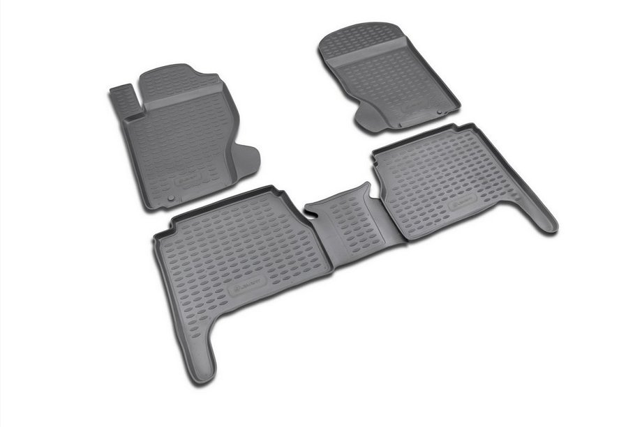 Kia Sorento I BL 2002-2009 Gumowe dywaniki do wnętrza (4 szt, Novline) Image