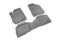 Kia Soul I 2008-2013 Gumowe dywaniki do wnętrza (4 szt, Novline) zdjęcia 1