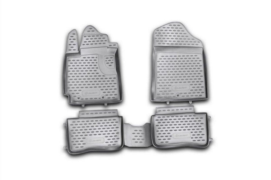 Kia Picanto 2011-2016 Gumowe dywaniki do wnętrza (4 szt, Novline) Image