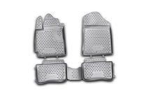Kia Picanto 2011-2016 Gumowe dywaniki do wnętrza (4 szt, Novline) zdjęcia 1